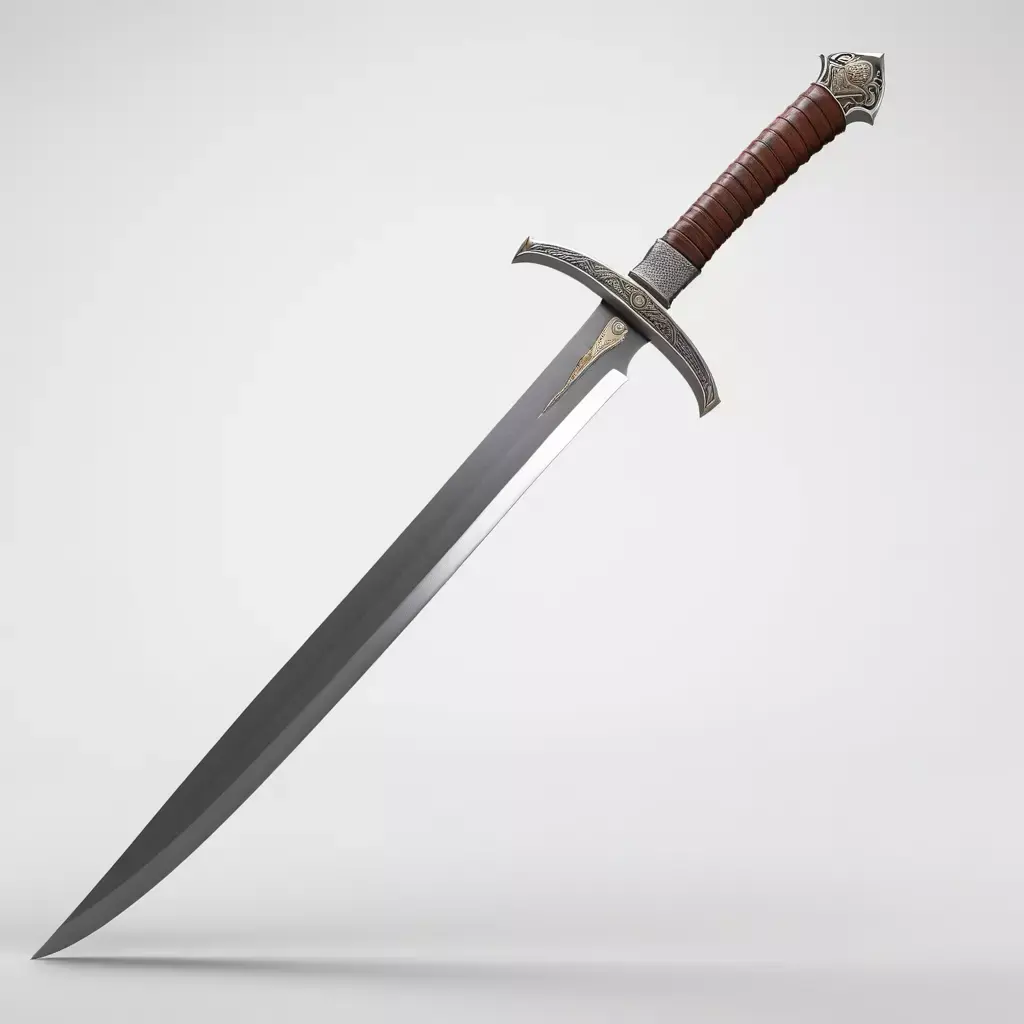 Detailed Medieval Fantasy Sword 3D model