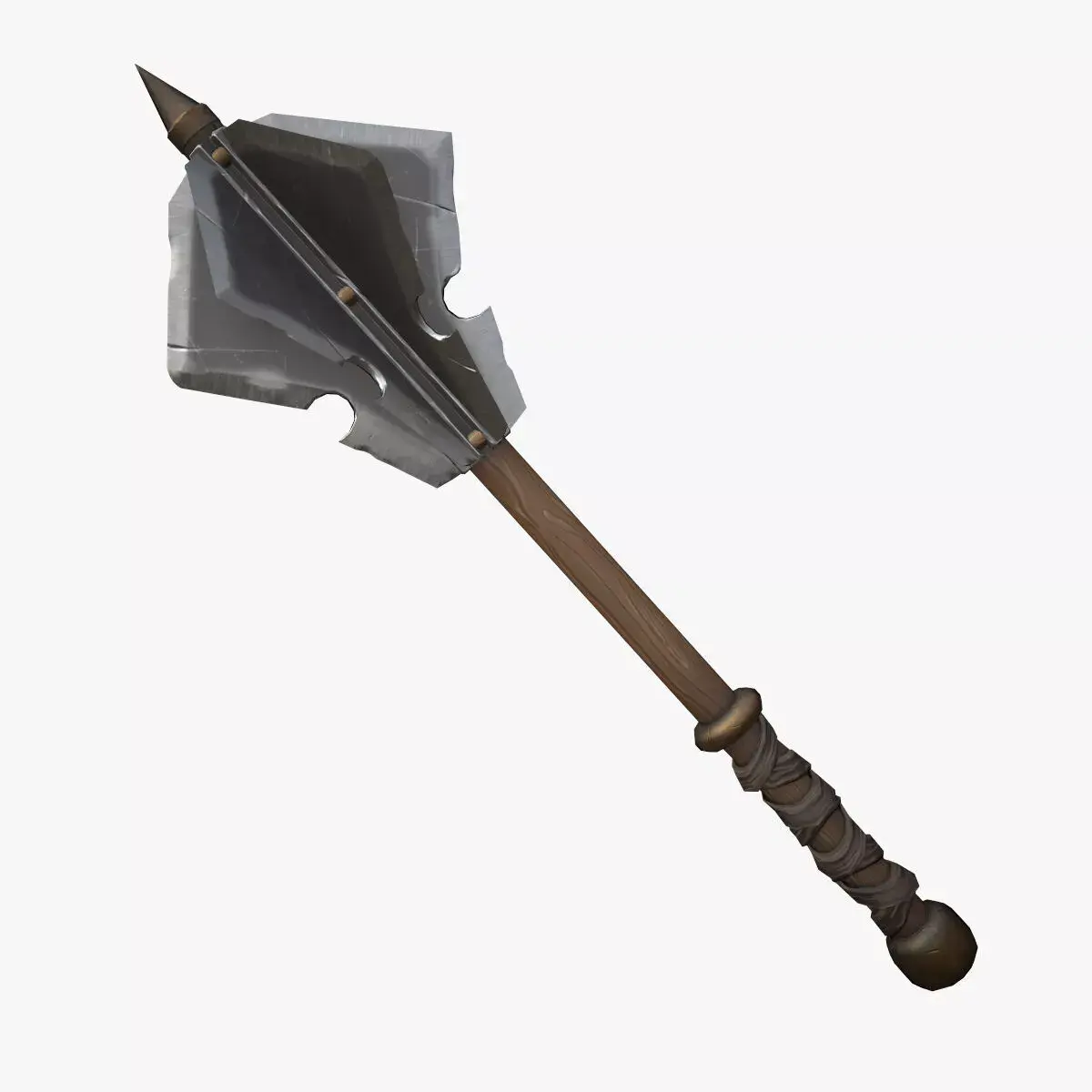 Stylized Mace --109-- Low-poly 3D model