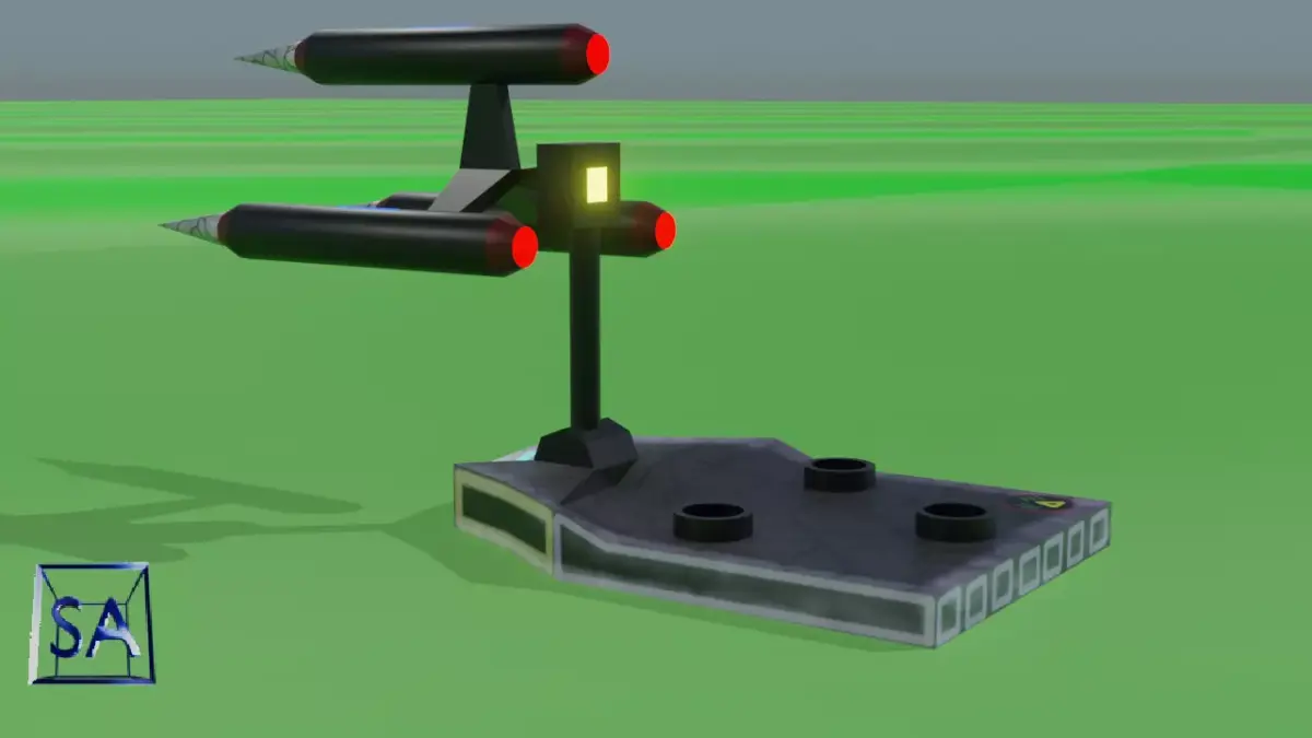 Missile Launcher Low-poly 3D model purchase