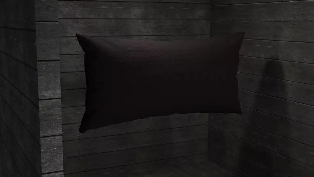 Pillow empty room with Free 3D print model