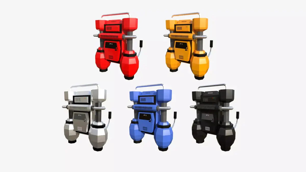 05 Jetpack Low Poly G Collection - SciFi Character Design purchase