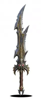 Realistic Ancient Demonic Greatsword 3D Model Low-poly 3D model