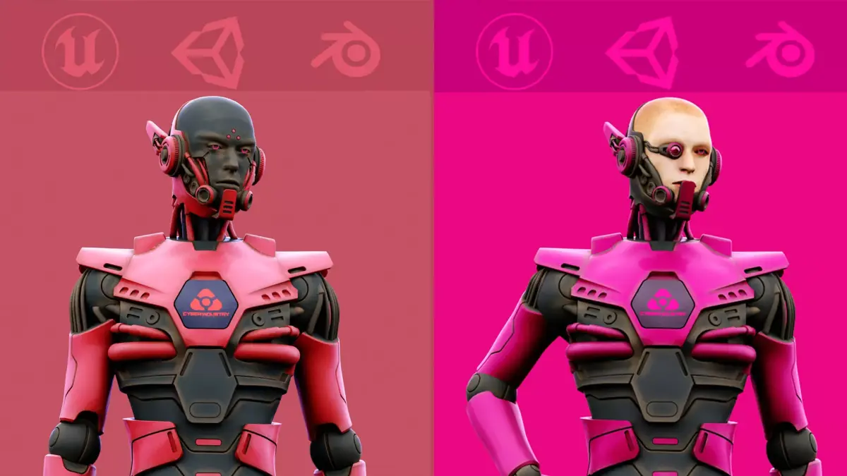 CYBORGTOPIA  HUMANOID COLLECTION 08 3D Model Pack