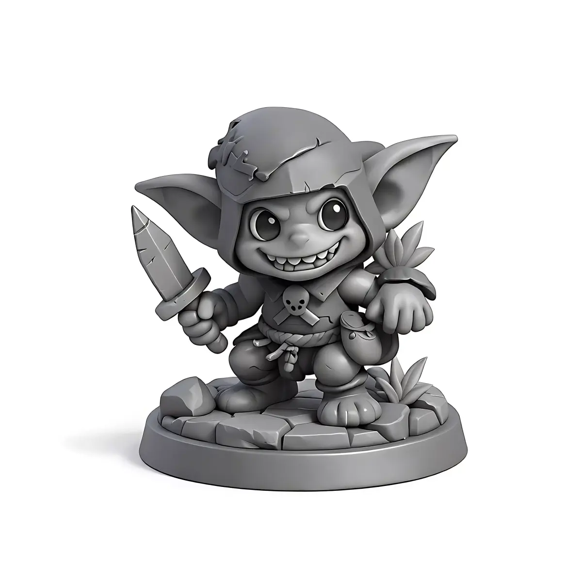 Sneaky Goblin Cute Miniature STL 3D print model