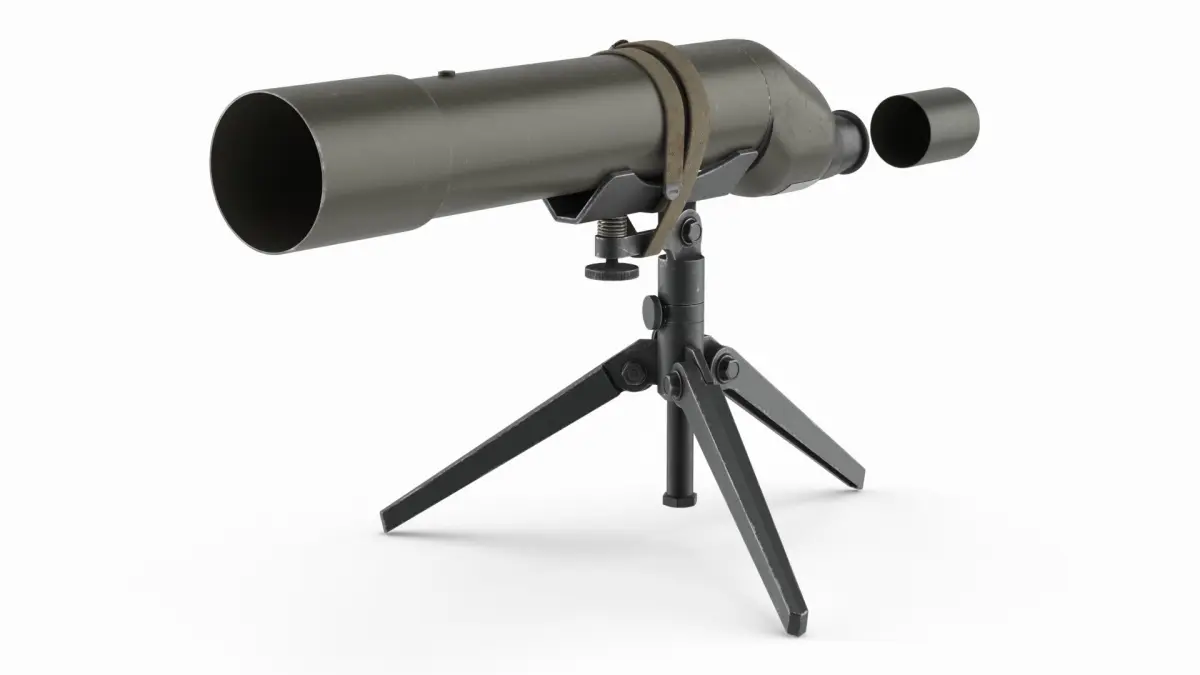 M49 Spotting Scope with Tripod Military Optic 3D model