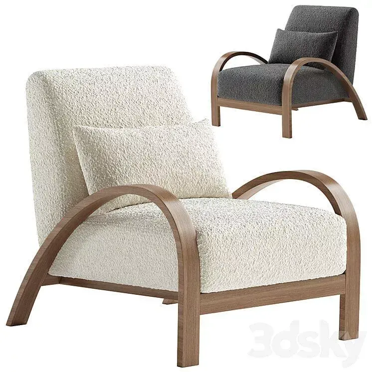 Modern Lounge Chair-Realistic Furniture 3D model