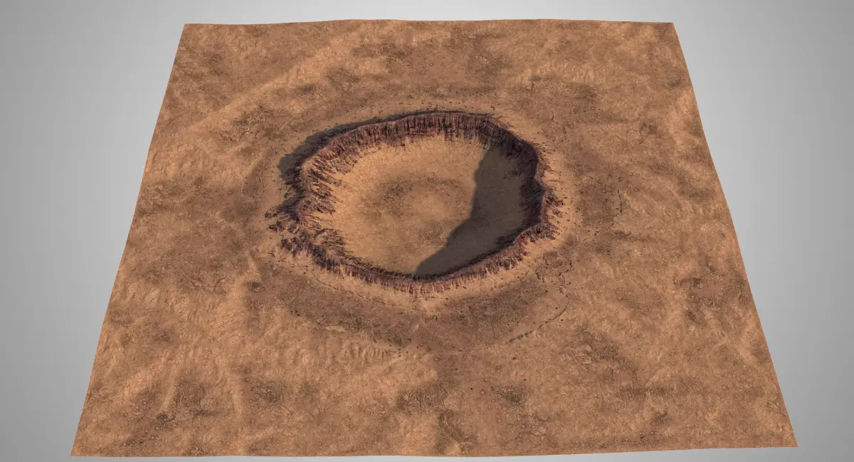 Impact Crater 3D model