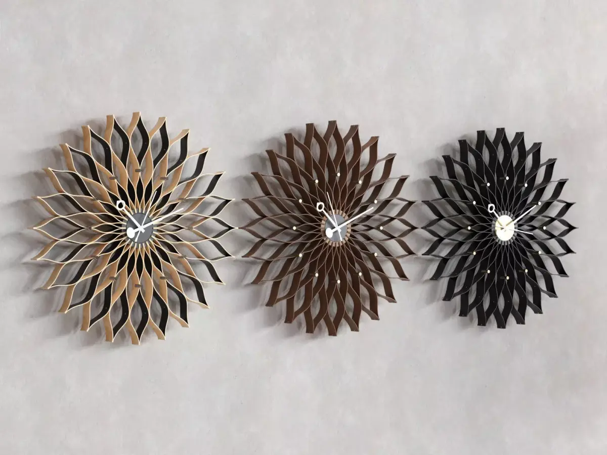 Sunflower Clock Free 3D model