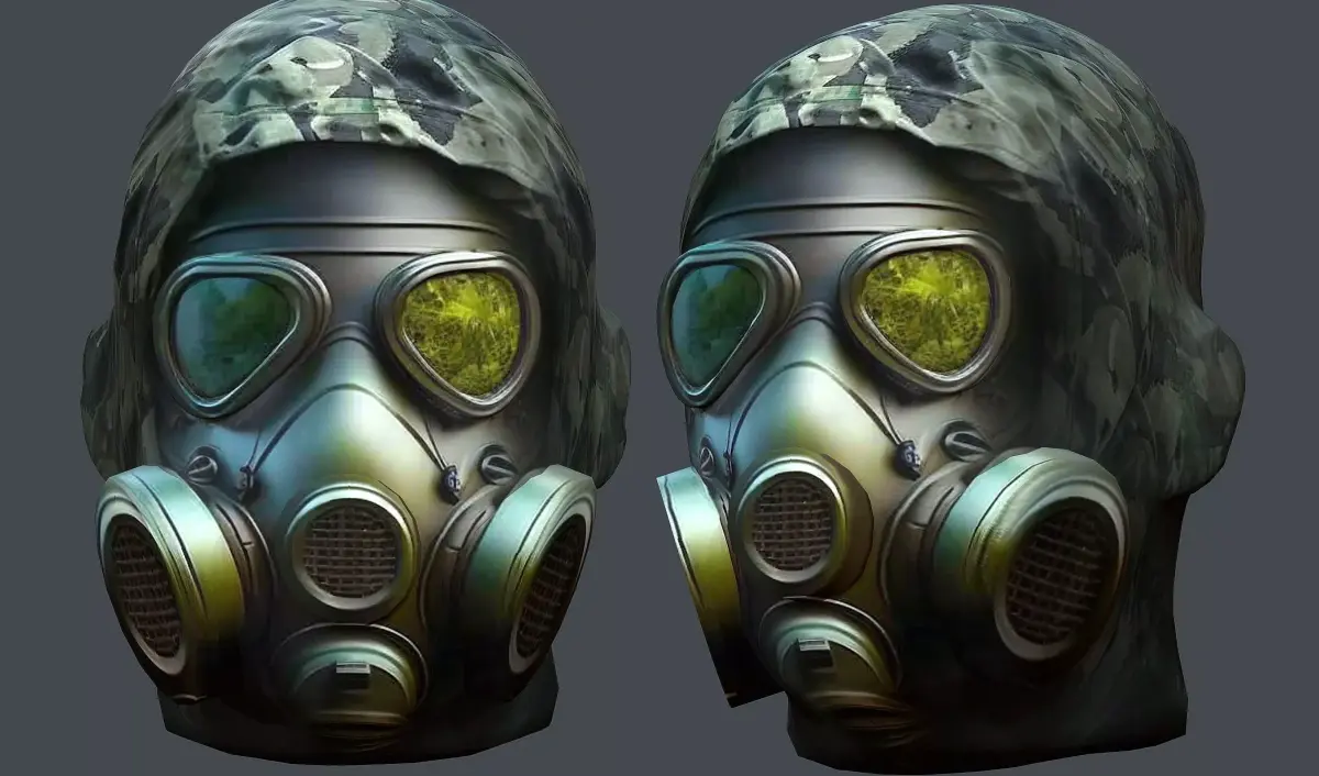 Helmet 3d model military combat Military Low-poly Low-poly 3D model 97