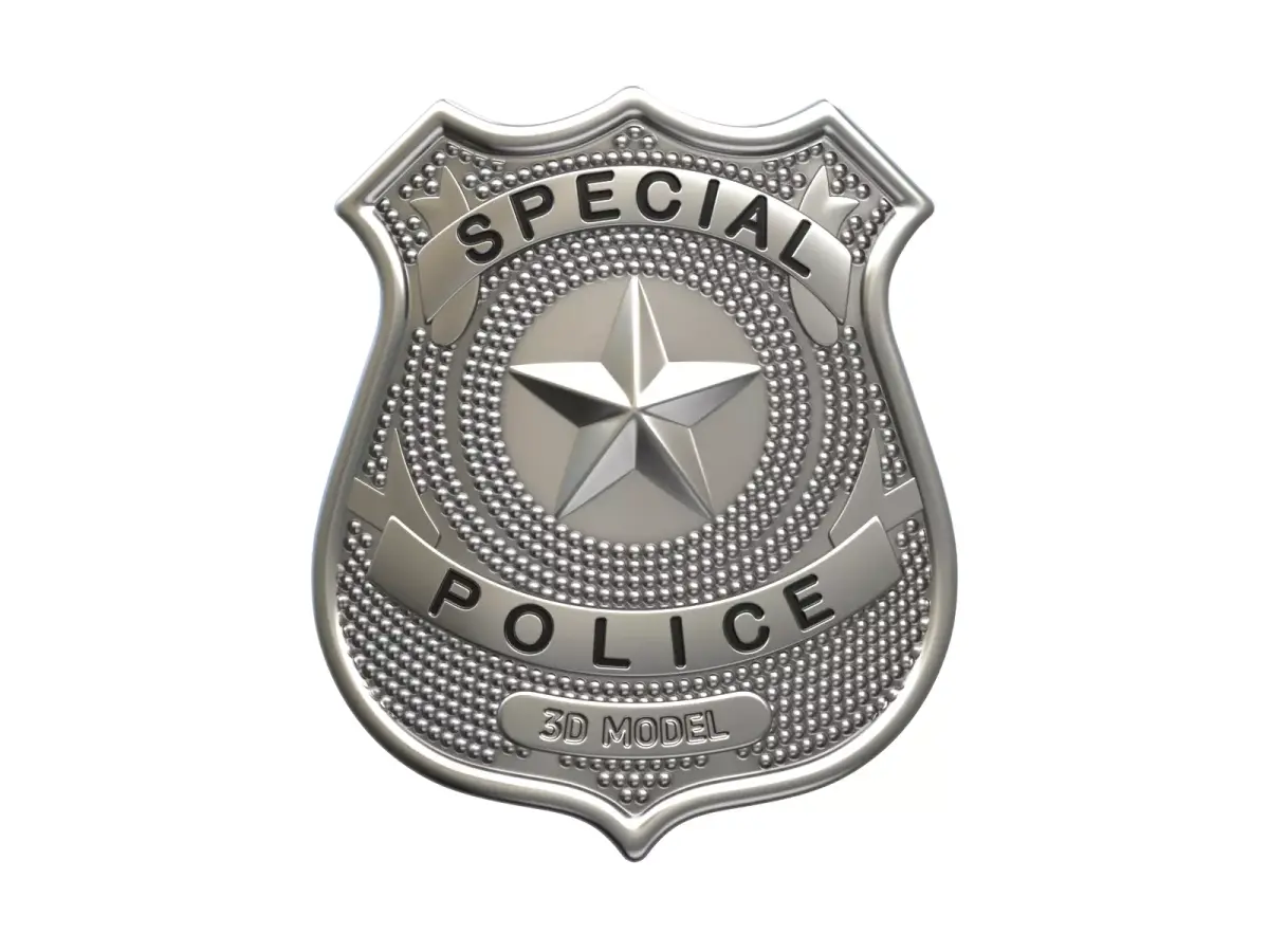 Police Badge 3D model