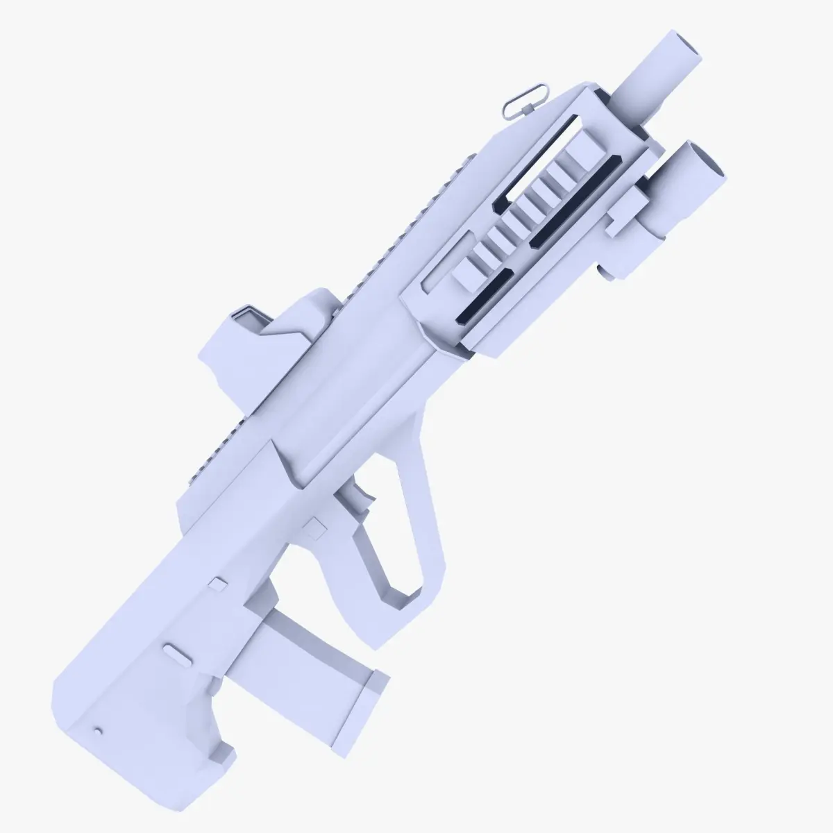 Steyr AUG Assault Rifle Low-poly 3D model