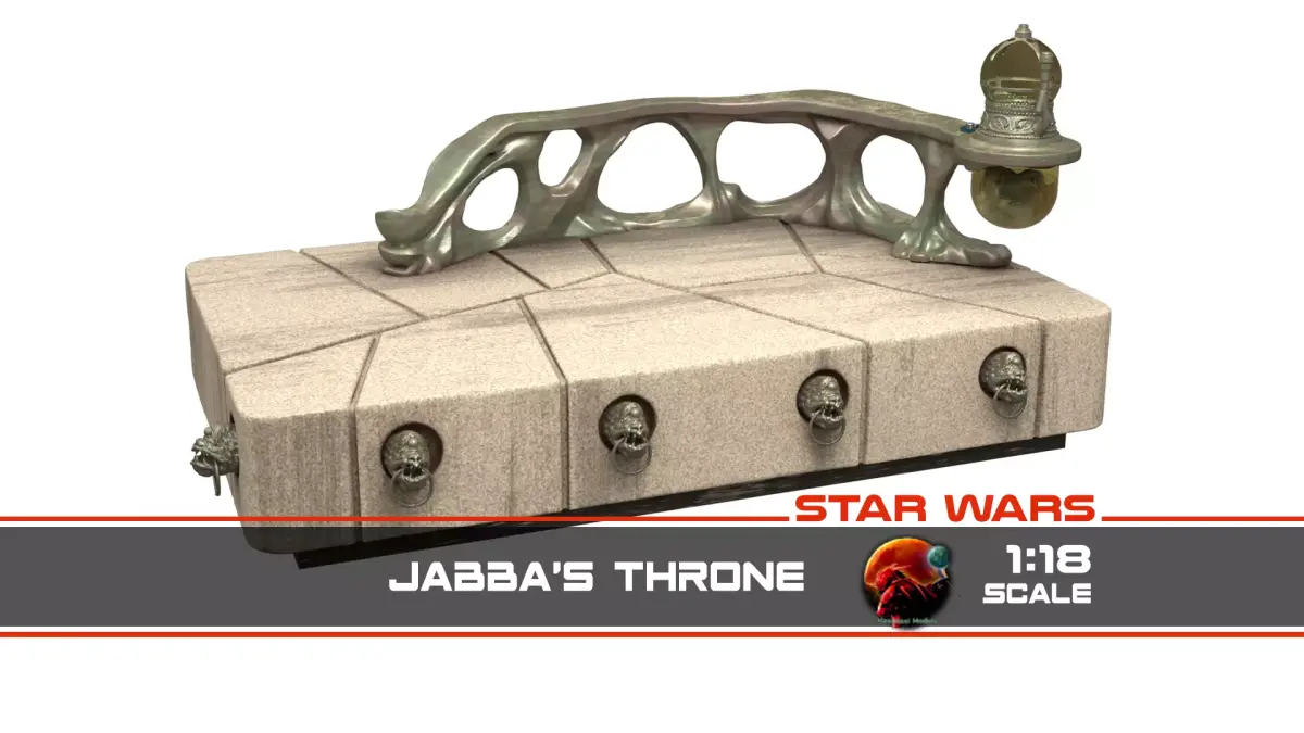 Jabbas Throne 1-18 scale Hasbro Kenner 3D print model