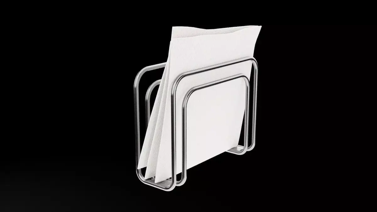Paper Napkins Free low-poly 3D model