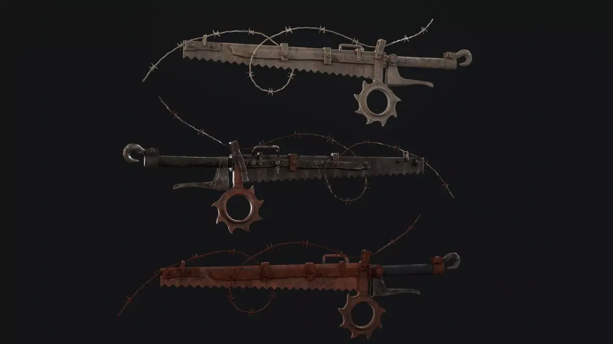 Zombie Saw Low-poly 3D model