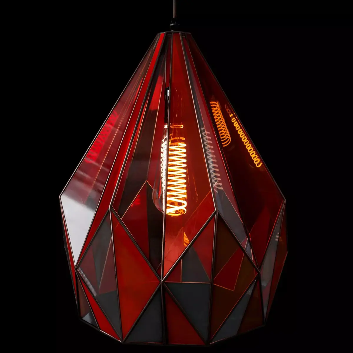 Pendant geometric glass light Fantasy Free 3D model