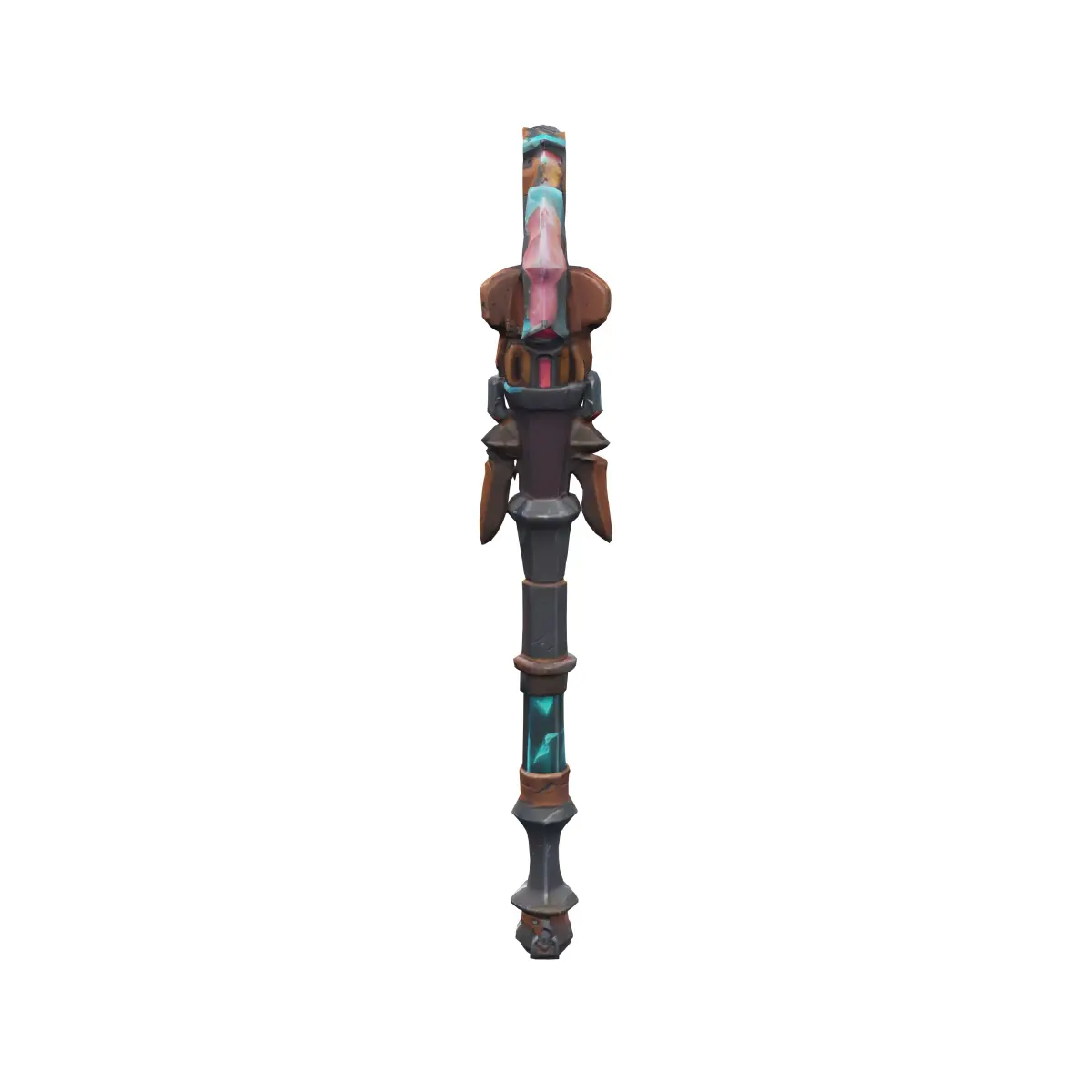 game asset a scifi axe crystal style texture rugged fortnite 3D model purchase