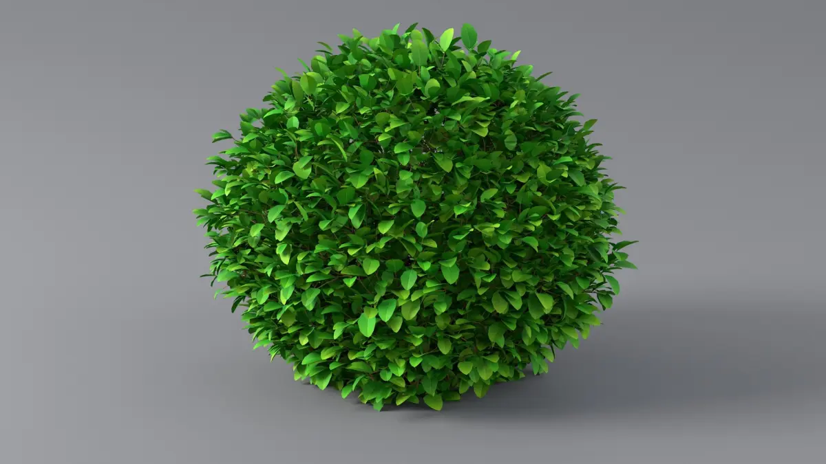 Cartoon Bush 11 3D model