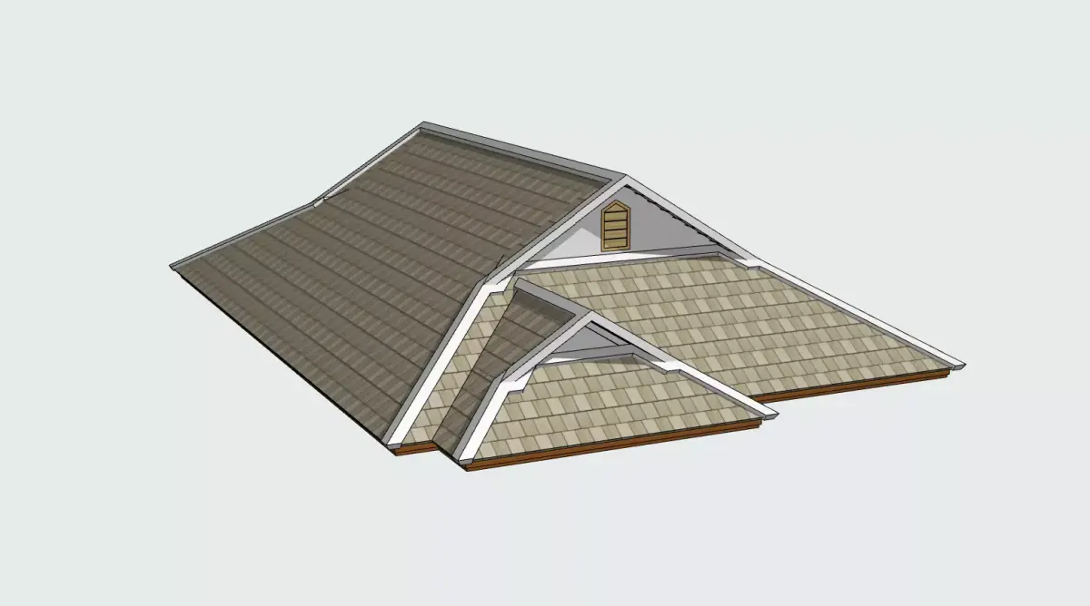 Roof-01 triangular roof Free 3D print model