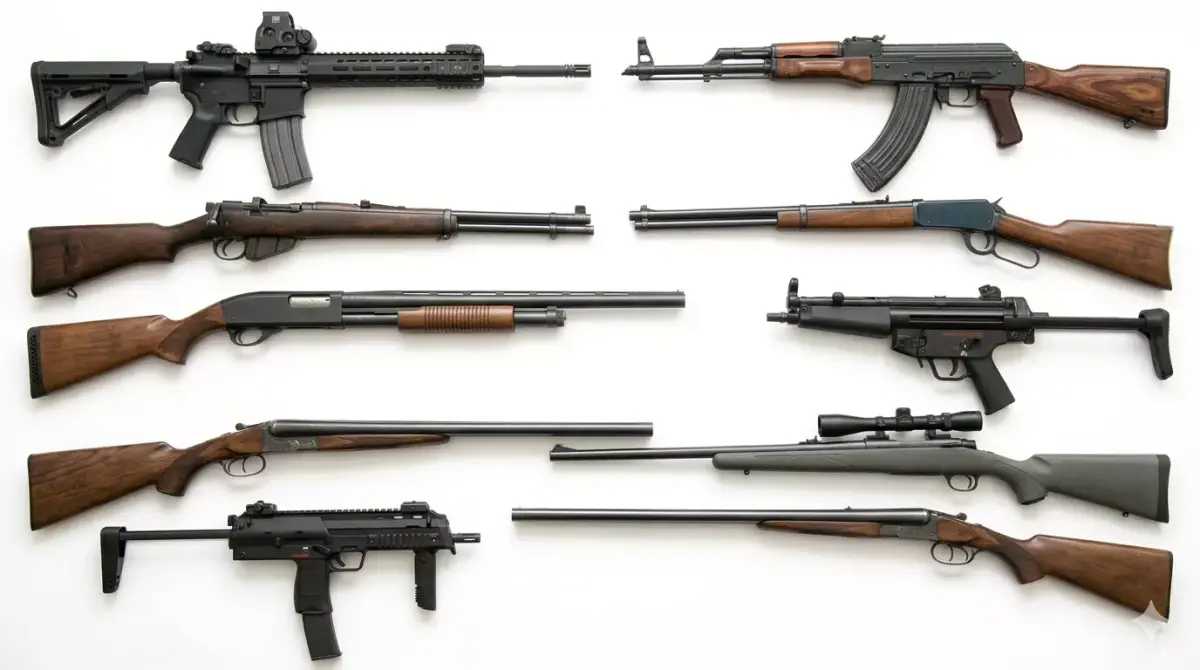 PACK OF 30 TEXTURED RIFLES 3D model