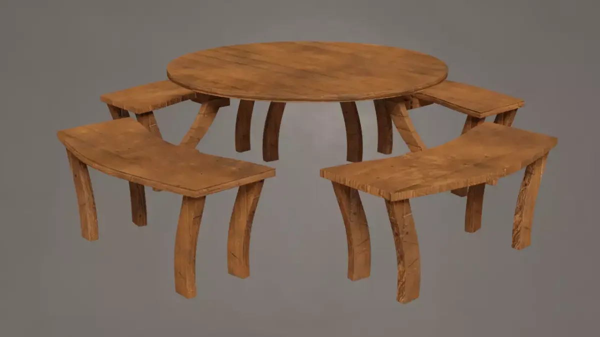 Garden Table 3D model get