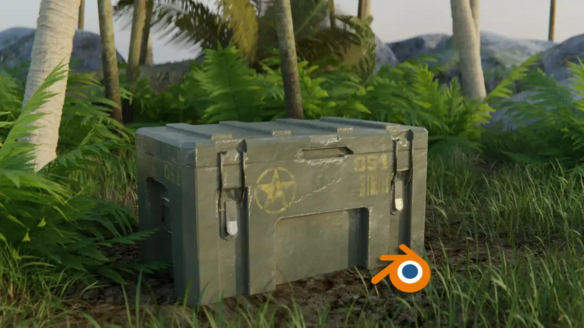 Ammo Box - Modern Low-poly 3D model
