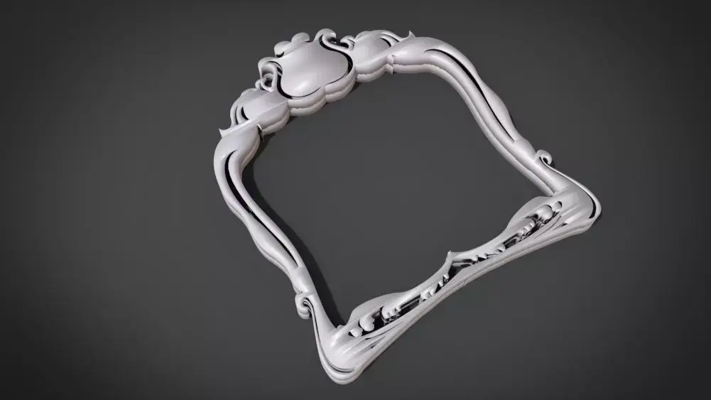 Simple Frame Ornament Furniture 3D print model