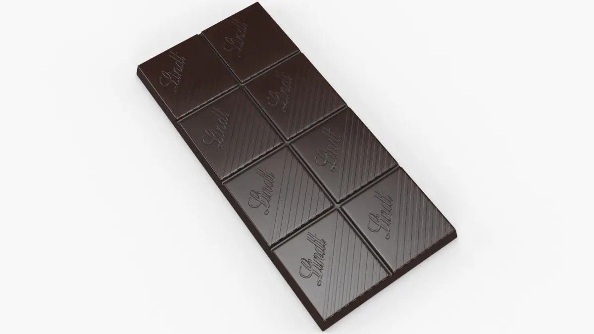 Lindt Dark Chocolate Bar 35g 3D model