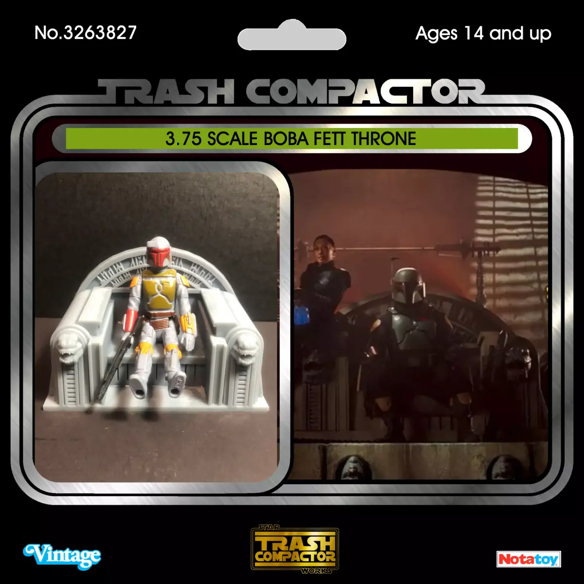 Star Wars Inspired Boba Fetts Jabba Palace Throne 3-75 Scale 3D print model purchase