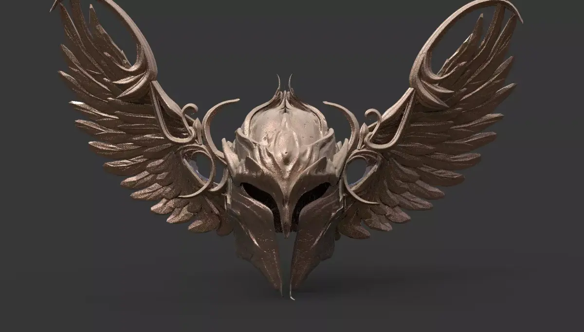 Warrior Valkyrie Angel helmet  3D model