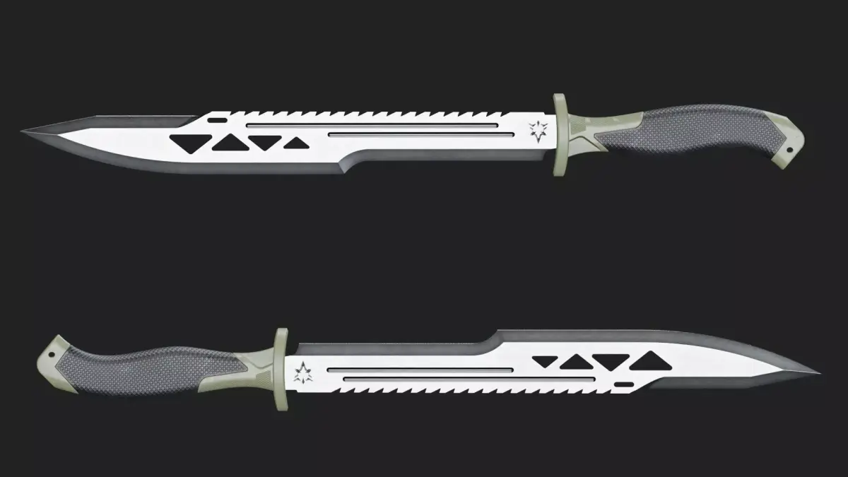 Machete-Gear Low-poly 3D model