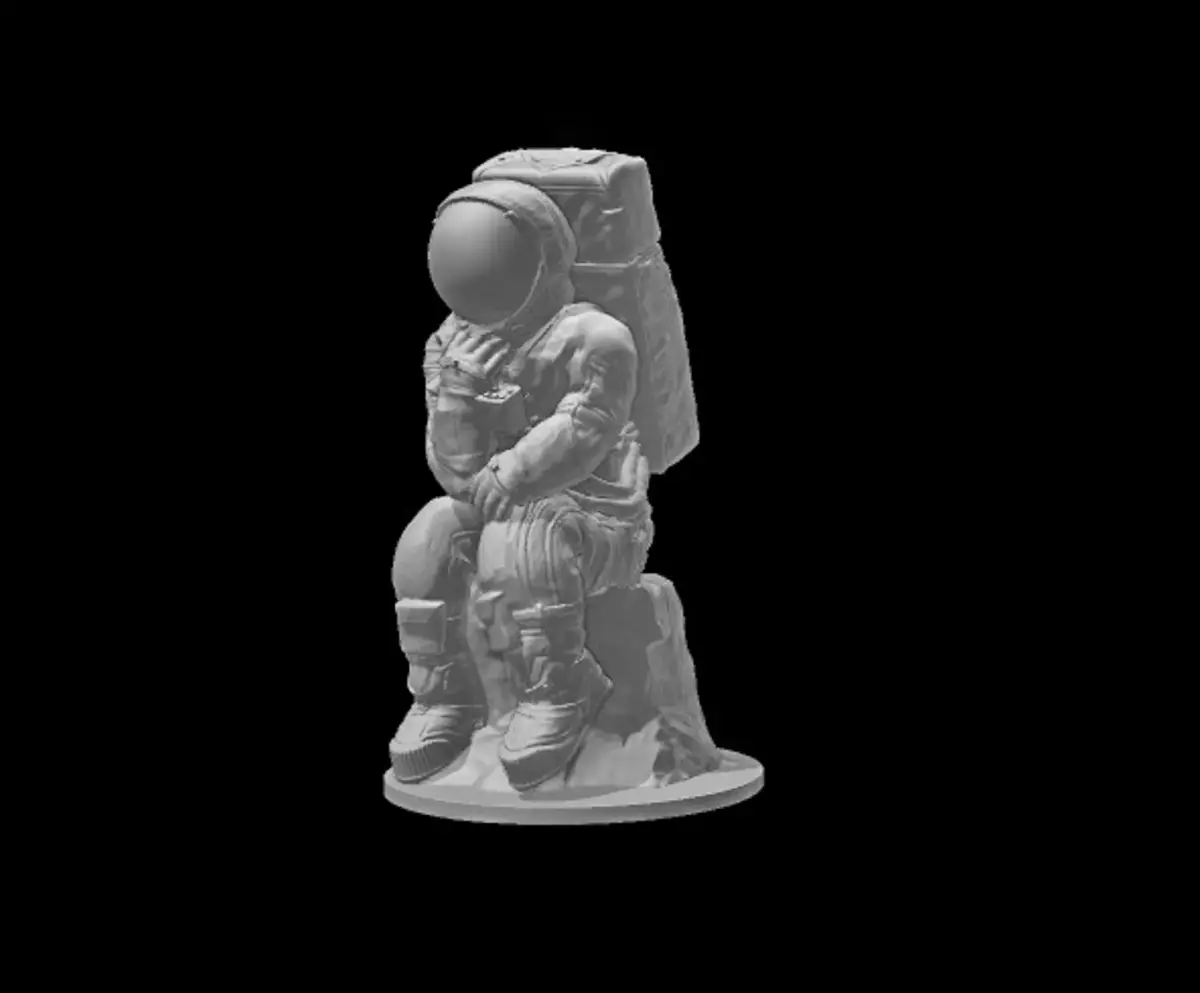 The Thinker Astronaut 3D print model 3D print model purchase