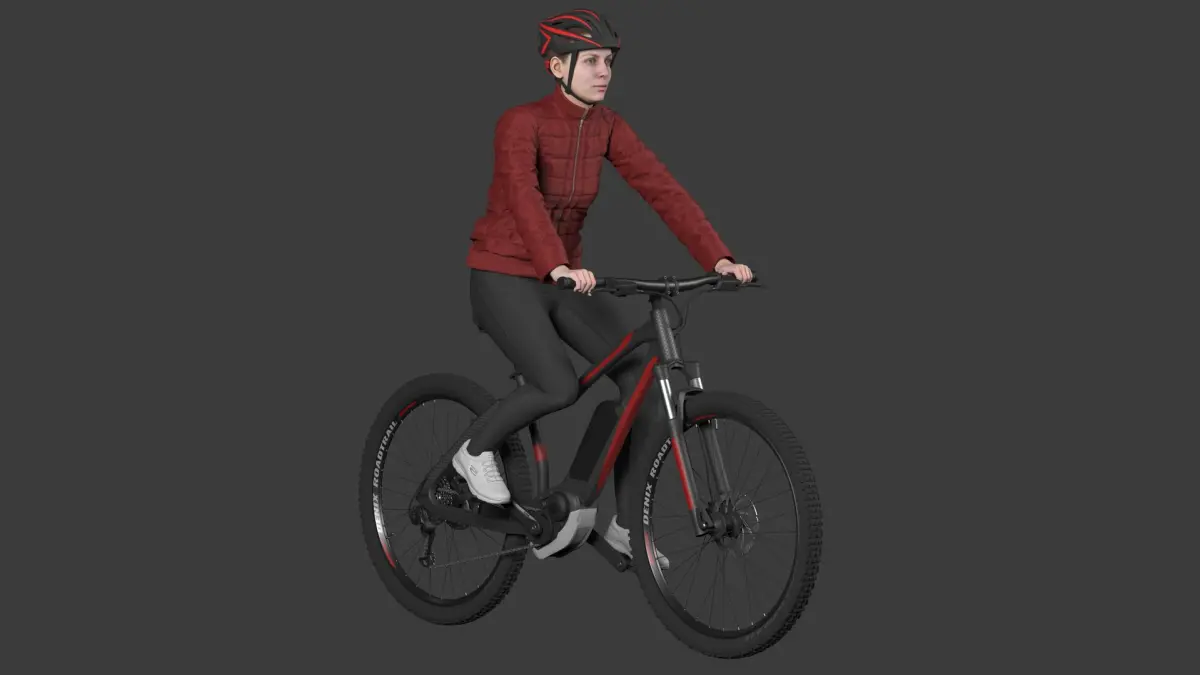 Bicycle Rider 3D model