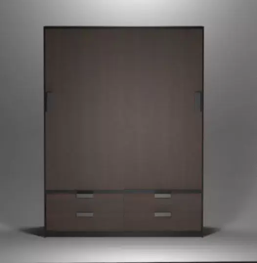 Wardrobe - dark wood Free 3D model