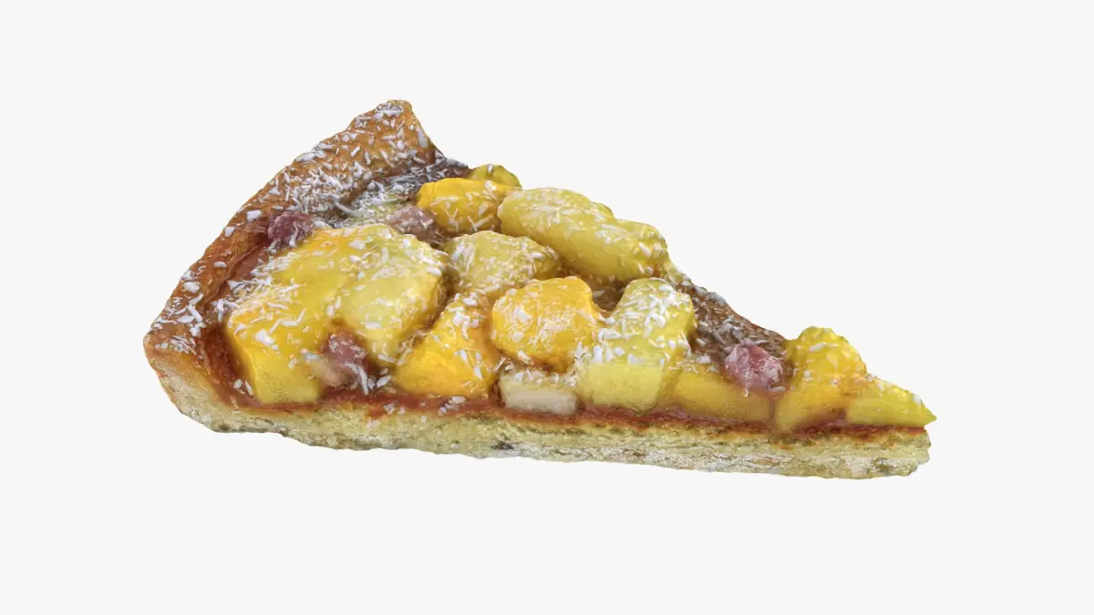Tropical Fruit Tart 3D model