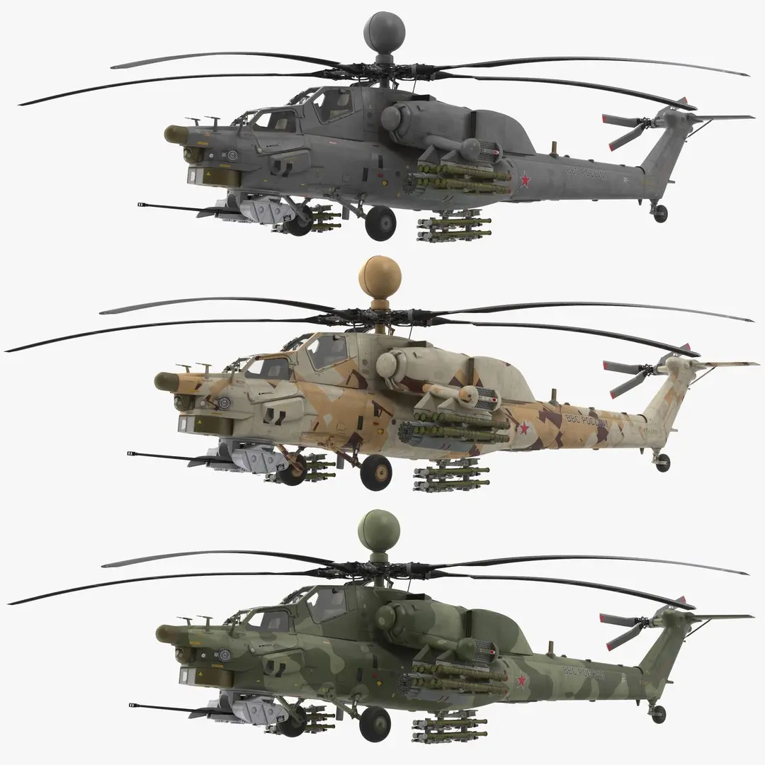 Mi-28N Collection 3D model