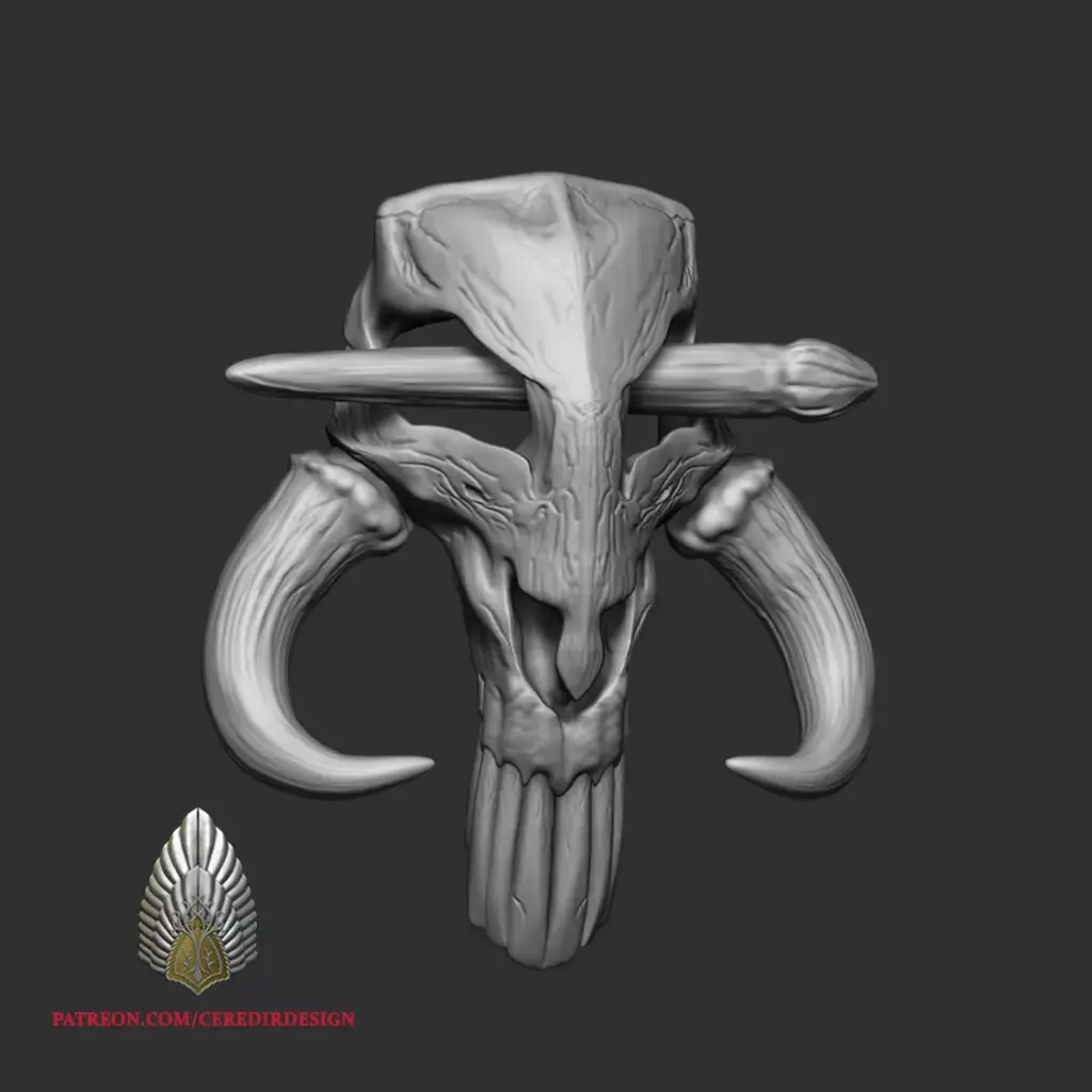 Mythosaur Hair Clip 3d Digital File Download 3D print model