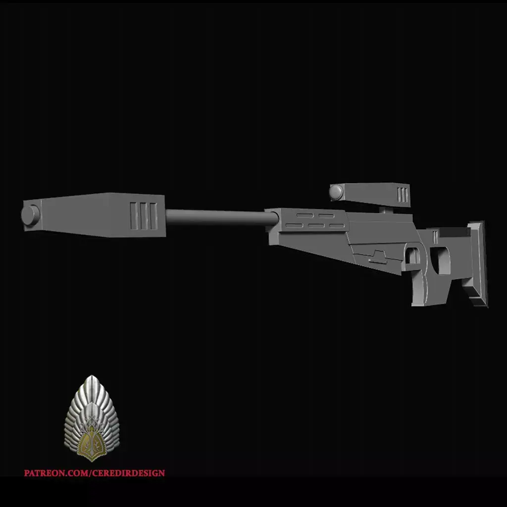 Mandalorian Gar Saxon Mauldalorian Blaster 3D DIGITAL DOWNLOAD 3D print model