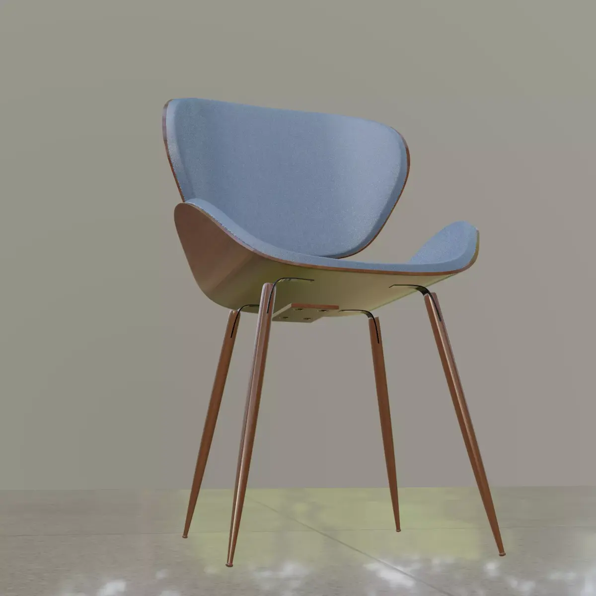 Morden 3d chair Free low-poly 3D model