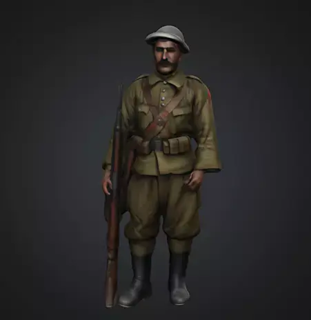 Turk askeri   Turkish soldier 3D print model