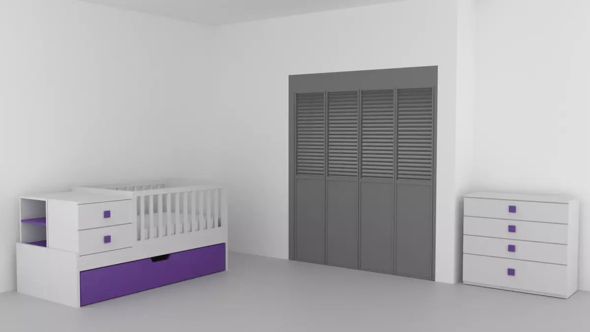 Baby Bed Free 3D model