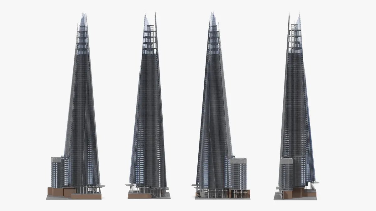 The Shard Skyscraper 3D model purchase