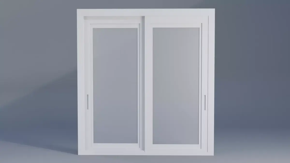 Sliding Door Low-poly 3D model purchase