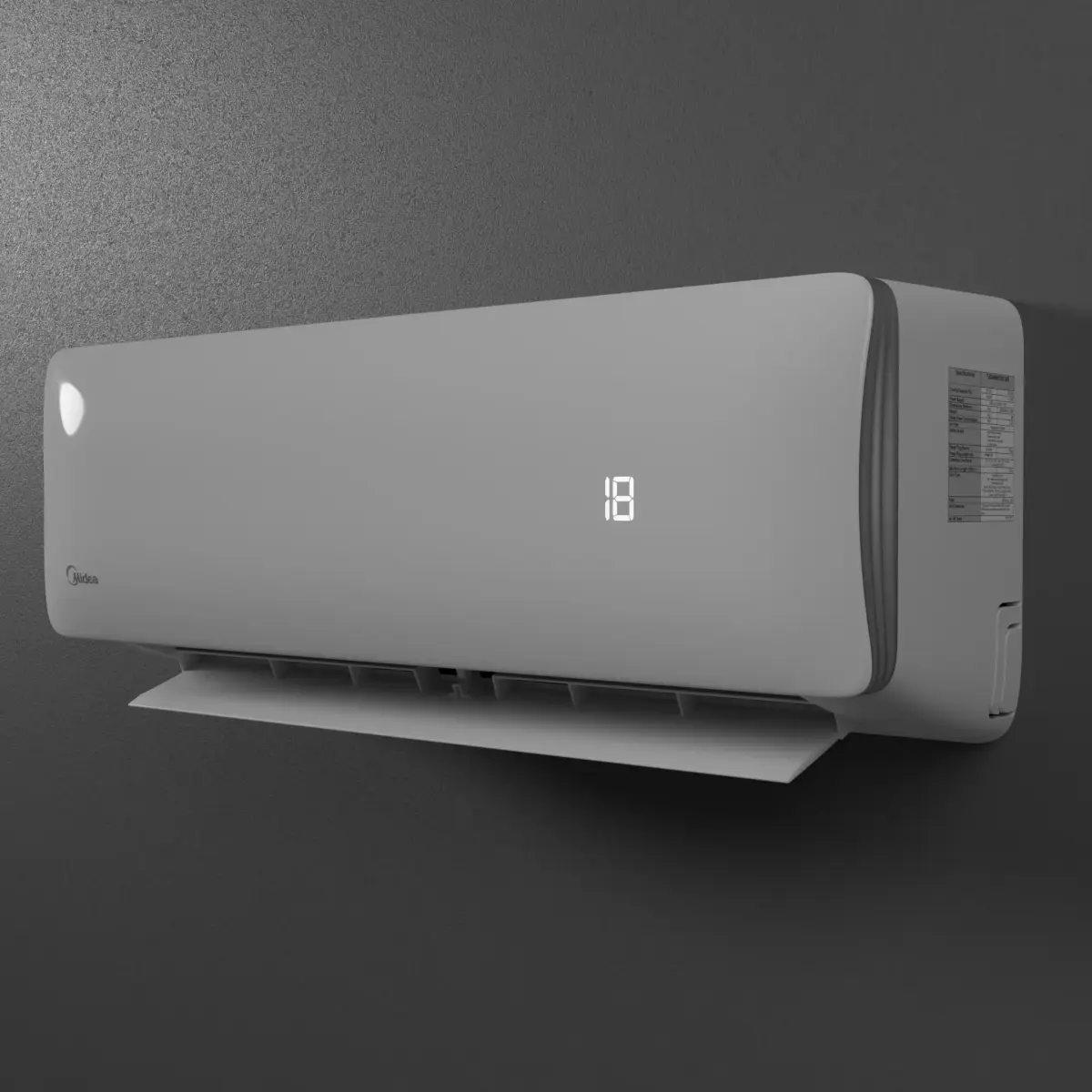 Air Conditioner Split with Remote Control Free 3D model