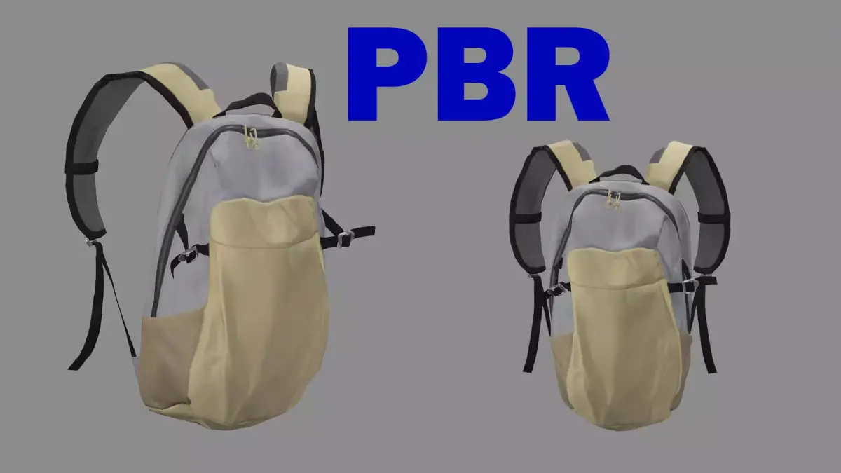 Backpack Camping Handle bag 06 Low-Poly 3D Model 3D model