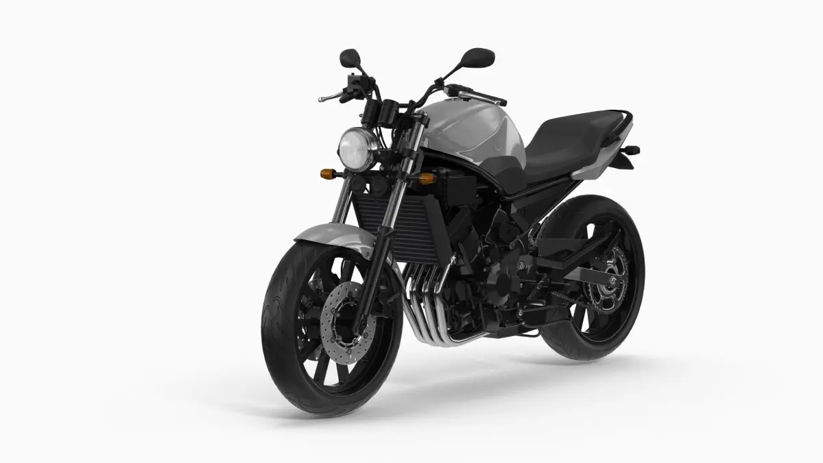 Motorcycle Silver 3D model