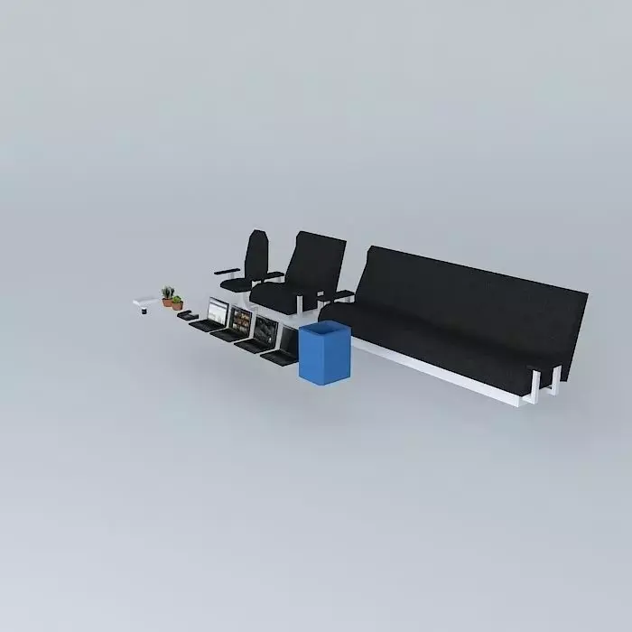 Office prefabs Free 3D model