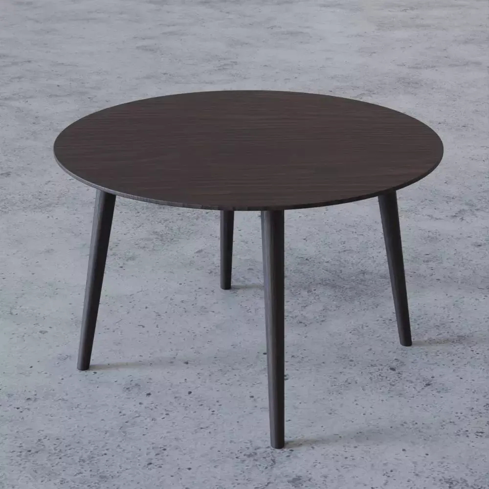 Simple round table Free 3D model