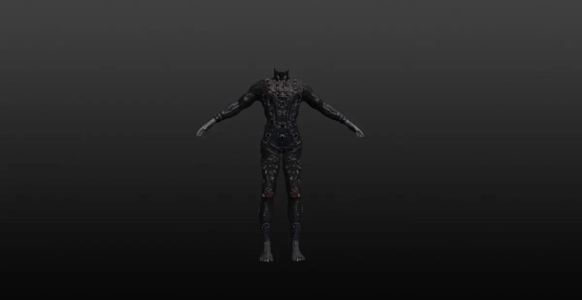 Hybrid Human Body 3D model