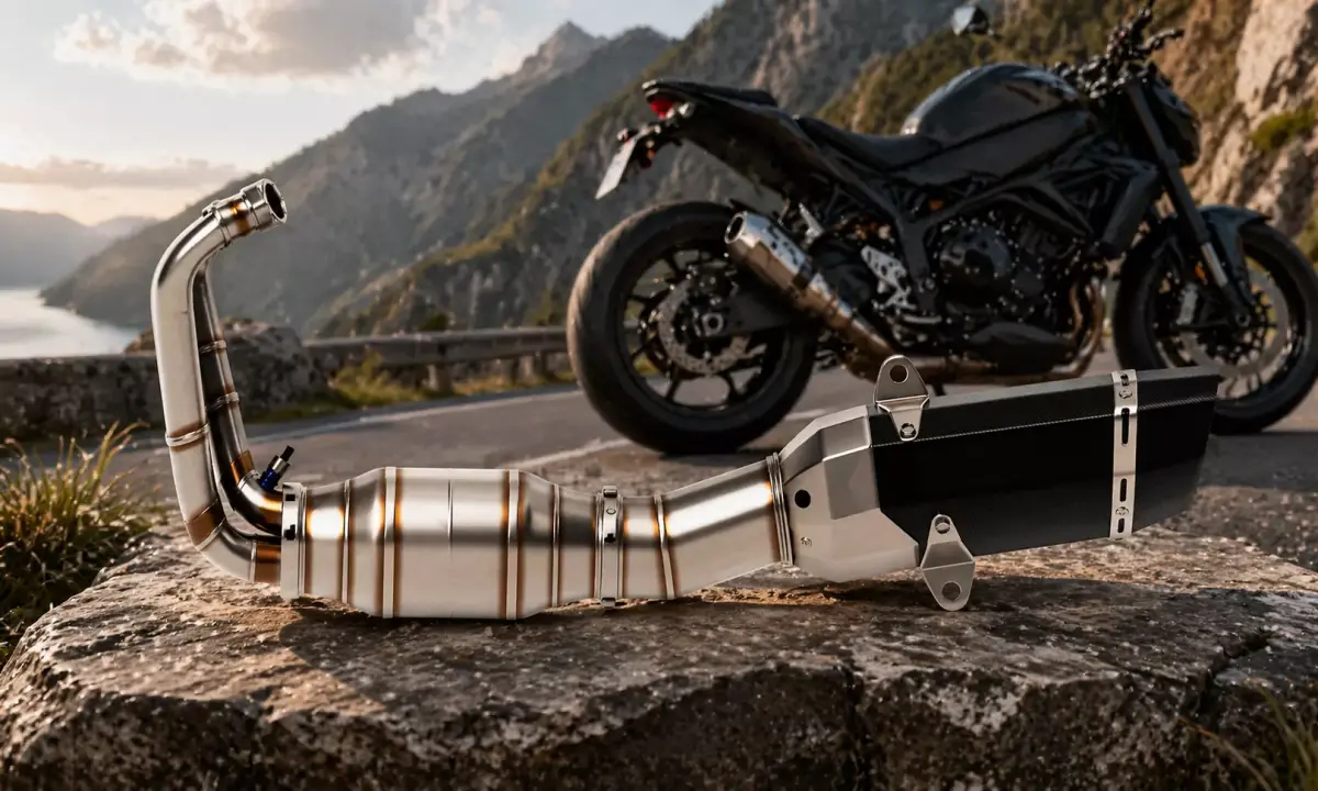 Performance Motorcycle Exhaust Pipe Model 3D model purchase