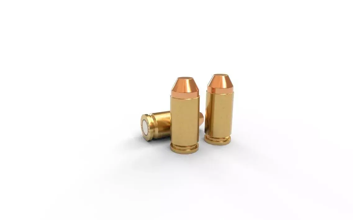 9x18mm Ammo Low-poly 3D model